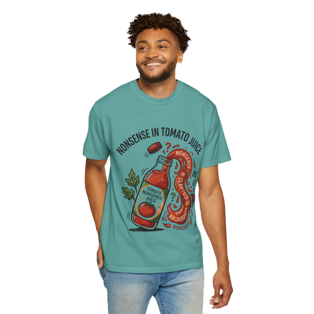 Tomato Juice Tee — "Nonsense in Tomato Juice" Retro Graphic T-Shirt