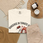 Tomato Juice Tee — "Nonsense in Tomato Juice" Retro Graphic T-Shirt