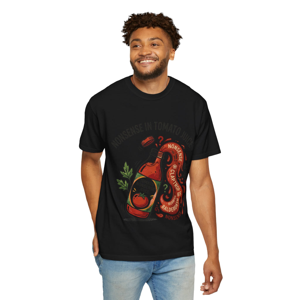 Tomato Juice Tee — "Nonsense in Tomato Juice" Retro Graphic T-Shirt